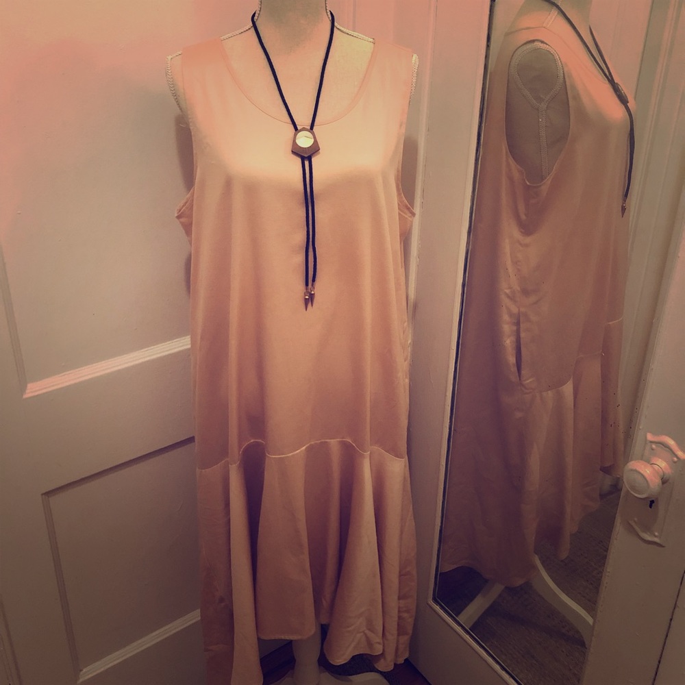 Maeve for Anthropologie XL Blush High-Low Dress